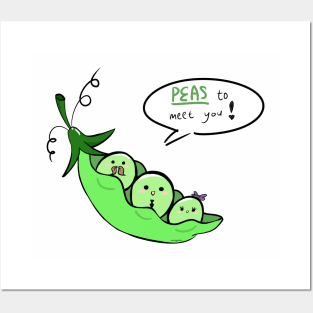 PEAS to meet you Posters and Art